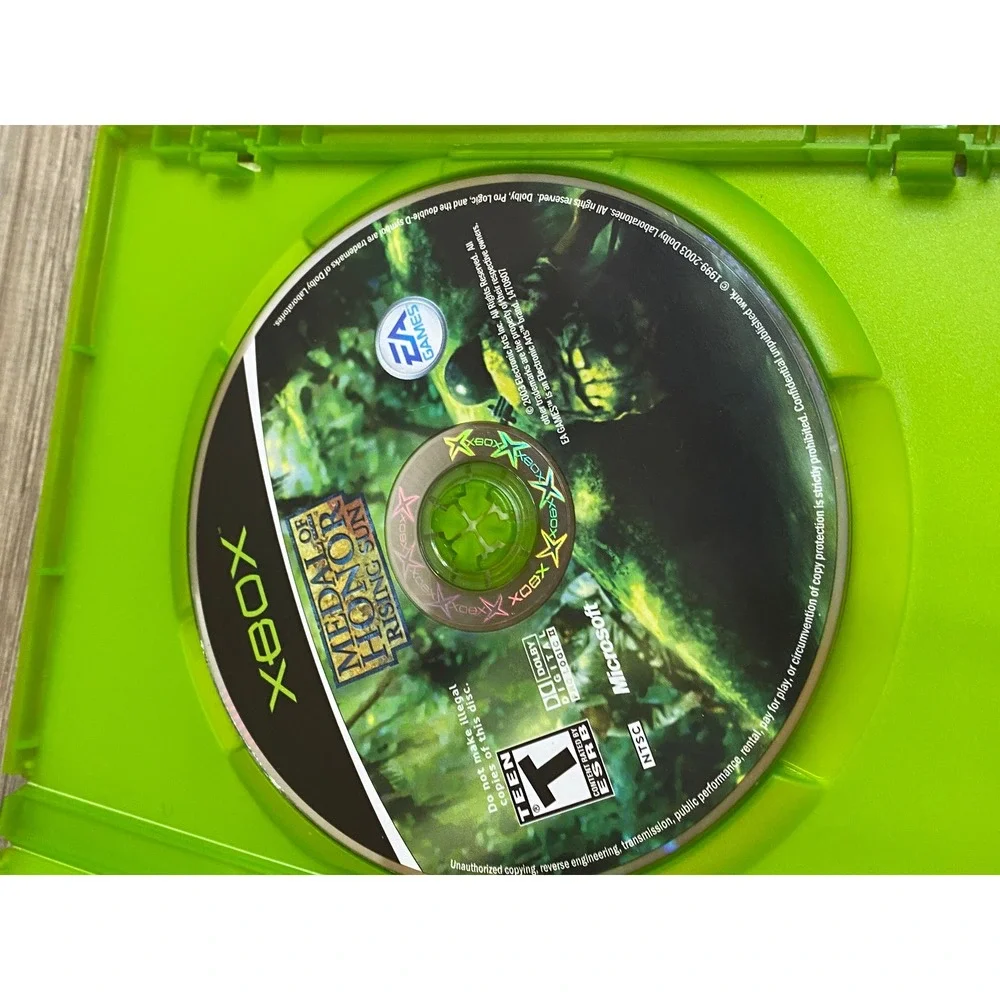 Medal of Honor Rising Sun Microsoft Xbox 2003 WWII FPS EA Games NTSC-U/C